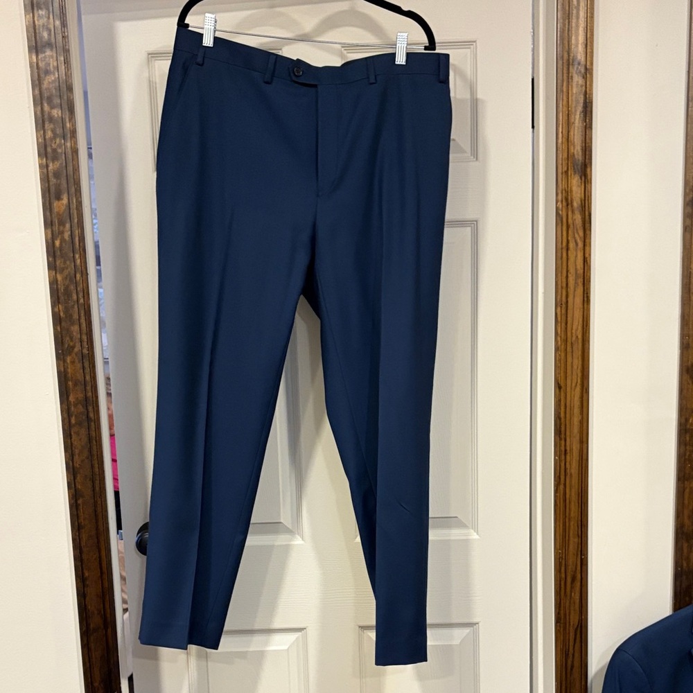 Men's Navy Blue suit Pants 38W x 32 L